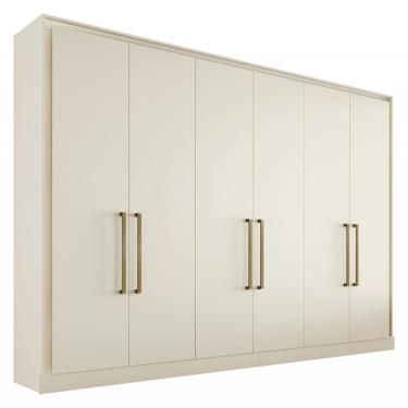 Imagem de Guarda Roupa Argos 6 Portas 100% Mdf Móveis Mademarcs Off White
