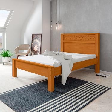 Imagem de Cama Casal Reforçada Em Mdf Las Vegas - Nature