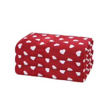 Imagem de Kit 3 Toalhas De Rosto Prisma Dhler 50X80 100%Alg Love