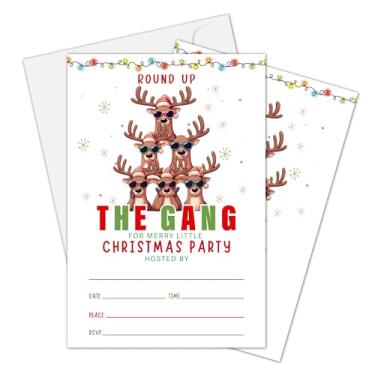 Imagem de Dr.Baner Round Up The Gana Cartões de Convites para Festa de Natal, Cartões de Festa de Rena de Natal para Encontros de Natal, Casamentos, Chá de Bebê, Artigos de Festa de Natal para Amigos, 05