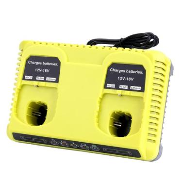 Imagem de Carregador de bateria Lasica P117 de porta dupla para Ryobi 12V-18V