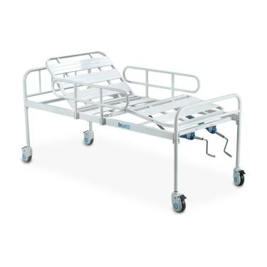 Imagem de Cama Hospitalar Dellamed com 2 Movimentos até 180 Kg Branca e Azul DX2