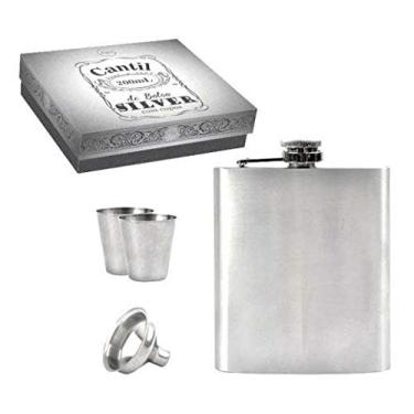 Imagem de CANTIL DE BOLSO INOX 200ML KIT