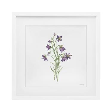 Imagem de Stupell Industries Impressão emoldurada branca botânica macia sob vidro, design de Cindy Jacobs, 40,6 x 40,6 cm