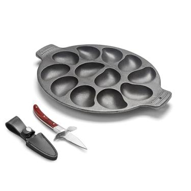 Imagem de Outset Conjunto e faca de ferro fundido 76469 Oyster Lovers