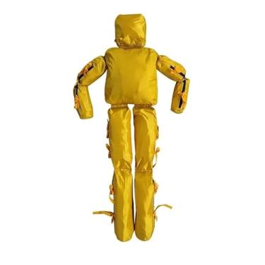 Imagem de Manequim de treinamento de resgate aquático – Tecido Oxford 1680D resistente, revestido de PVC, para exercícios salva-vidas, testes de colisão e prática de luta livre (amarelo, 20 kg)