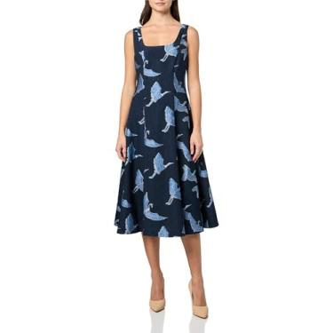 Imagem de Trina Turk Vestido maxi feminino evasê, Tinta multicolorida, 36