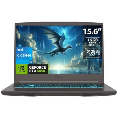 Imagem de MSI Thin 15 B13VE-3023US Notebook Gamer, Intel Core i5-13420H, NVIDIA RTX 4050 6GB, 15.6" FHD 144Hz, 16GB RAM, SSD 512GB, Windows 11, Preto
