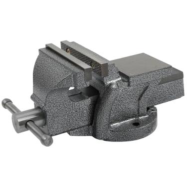 Imagem de WiseLifeTech Torno de bancada para serviço pesado de 14 cm, braçadeira de torno de mesa de bancada com largura de mandíbula de 12,7 cm e abertura de mandíbula de 14 cm, torno de bancada de madeira com