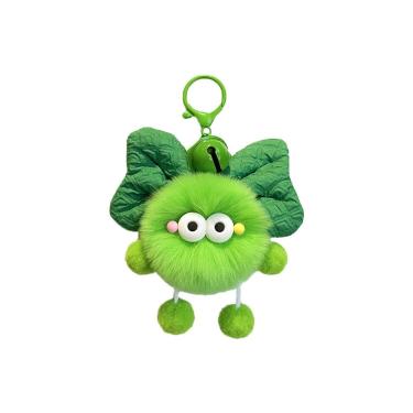 Imagem de Chaveiro de pelúcia verde 9 cm, fofo e adorável coelhinho peludo