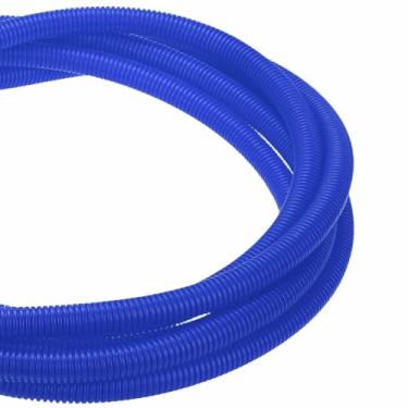 Imagem de DMiotech Tubo dividido de tear de fio de 6 m, protetores de cabo da Pet flexível para gerenciamento de cabos de conduíte para escritório, casa, jardim, azul