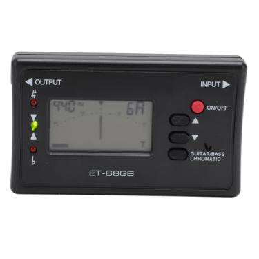 Imagem de Et 68gb sintonizador metrônomo profissional digital metrônomo gerador de tom para guitarras baixo prática música material abs