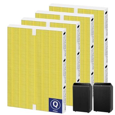 Imagem de Pulluty Filtro purificador de ar 5510 5520 HEPA Pet Care Q substituição para purificador de ar Winix 5510 5520 Plasmawave, # 1712-0123-00, pacote com 4