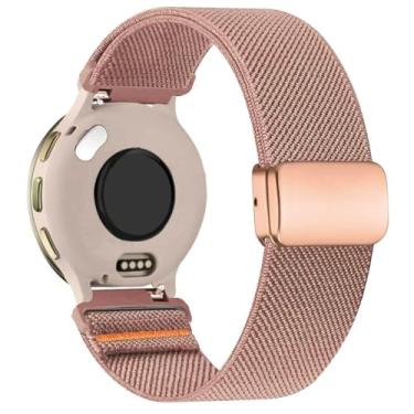 Imagem de ZOCOVIN Pulseira magnética de nylon compatível com Garmin Venu 3S/Venu 4 de 41 mm/Vivoactive 4S/Venu 2S/Vivomove 3S, pulseira elástica de liberação rápida de 18 mm para Garmin Forerunner 255s/265S