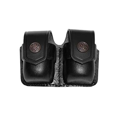 Imagem de Koltster Portador/estojo/bolsa Double Speedloader para 357 Magnum 6 e 7 Shots, 44 Magnum 5 Shot, S&W .38 Special 6 Shot couro preto genuíno feito à mão! (ALIS038)