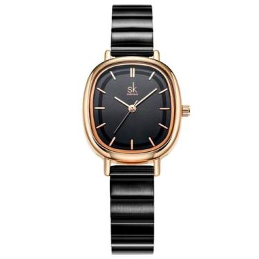Imagem de Relogio feminino quartzo novo design elegante a prova dagua - SHENGKE,