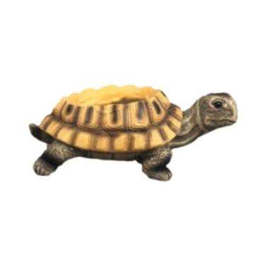 Imagem de Generic Vaso de flores em resina em formato de tartaruga, suporte para flores, decoração animal, ornamento criativo para casa, mesa, pátio ou área