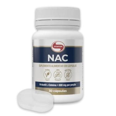 Imagem de NAC N-Acetil L-Cisteína Vitafor 600mg 30 Cápsulas + PORTA CÁPSULAS