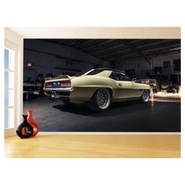 Imagem de Papel De Parede 3D Carro Antigo Camaro Chevrolet 3,5M Cxr08 - Você Dec