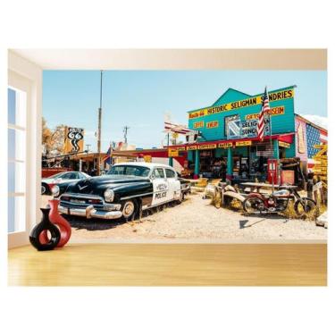 Imagem de Papel De Parede 3D Carro Antigo Hot Rod Custom 3,5M Cxr94 - Você Decor