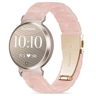 Imagem de Compatível com Garmin Lily 2 Active Watch Band Resina, Pulseira de Substituição de 14 mm para Lily 2/2 Classic/2 Active Smart Watch Acessório para Mulheres com Fivela de Aço Inoxidável, Rosa perolado
