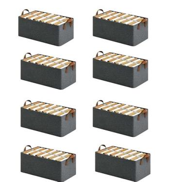 Imagem de Caixa Organizadora Flexível para Closet, Roupas, Cobertores e Casacos – Armário e Guarda-Roupa, Kit 1/3/5 Unidades(8)