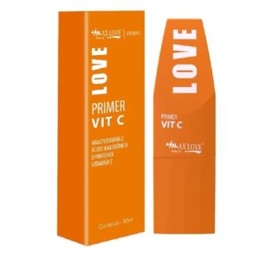 Imagem de Primer Max Love VIT C 30 ml – Com Nano Vitamina C, Ácido Hialurônico, D-Pantenol e Vitamina E – Hidratação, Glow Natural e Fixação da Maquiagem