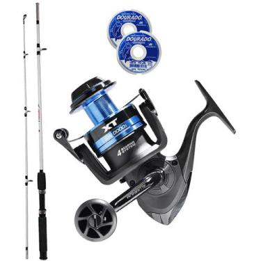 Imagem de Kit Pesca Molinete XT 2000 Com Vara 1,80mts 40Lbs 200mts de Linha - MA