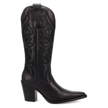 Imagem de Dingo Botas femininas Hensley Snip Toe salto médio 5 a 7,6 cm - preta, Preto, 40