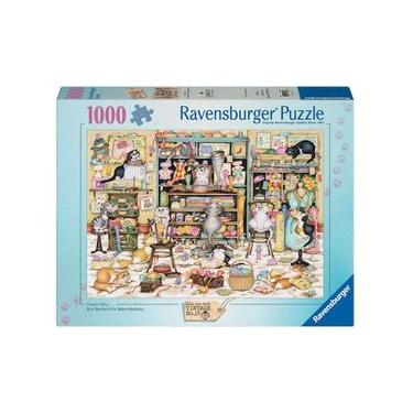 Imagem de Puzzle 1000 Peças Gatos no Ateliê Ravensburger 12001083