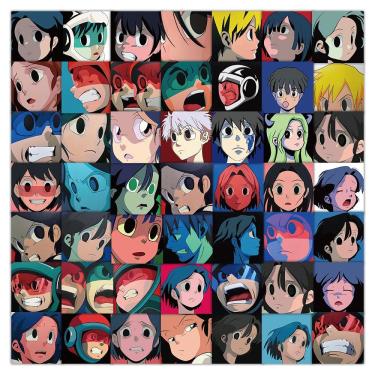 Imagem de Adesivos Aokizys Waterproof Vinyl Anime 60 unidades/lote para laptop