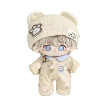 Imagem de Macacão De Algodão Para Boneca De 20cm, Roupas Adoráveis Para Bonecas,