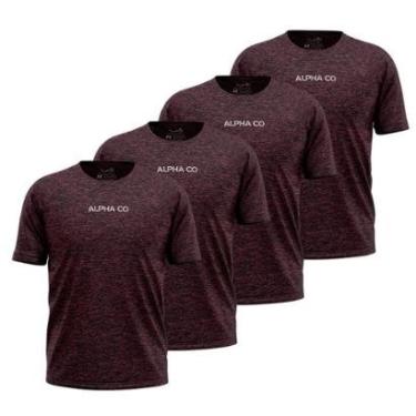 Imagem de Kit 4 Camisetas Dry Alpha Co Masculina-Masculino