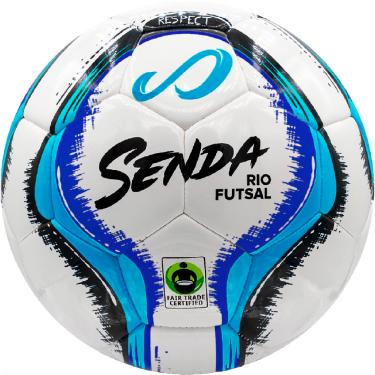 Imagem de SENDA Bola de futsal Rio Match, certificada por comércio justo, azul/preto, tamanho 3 (idades 8-12)
