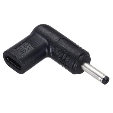 Imagem de Adaptador USB 3.1 tipo C fêmea para DC macho, 15V tipo C para DC35135 3,5 x 1,35 mm adaptador de cotovelo para PD Power Bank PD Source Notebook Laptop Tablet