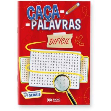 Imagem de Livro de Atividades CAÇA-PALAVRAS Nível Difícil Pacote com 10 - Bicho 