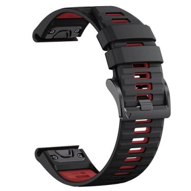 Imagem de BANSO Pulseira de relógio de nylon de ajuste rápido de 26 mm para Garmin Fenix 8 de 51 mm, pulseira de relógio para Garmin Fenix 7x pro Sapphire Solar 26 mm, para Garmin Fenix 7X/Fenix 6X/Fenix/5X
