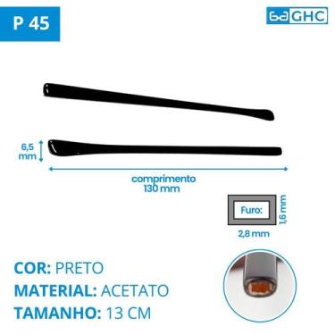 Imagem de 02 Par Ponteira Ponta De silicone Haste Perna Reposição Óculos grau so