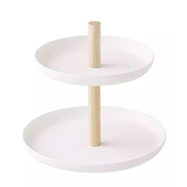 Imagem de Bandeja de Armazenamento Jóias - Organizador Mesa com Camadas Suporte para Exibição e Decoração Brincos Colares Anéis Pi