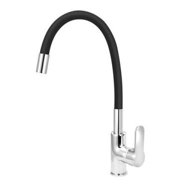 Imagem de Torneira Cozinha Gourmet Monocomando Mangueira Flexivel - Modelar, Pre