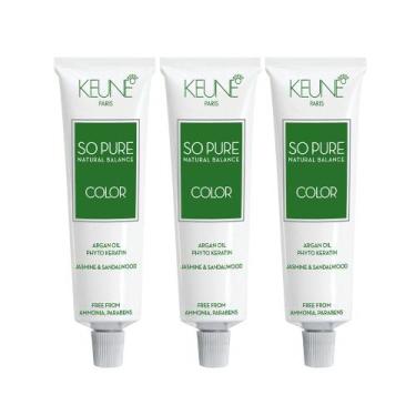 Imagem de Kit Keune So Pure Color 6  Coloração 60ml (3 unidades)