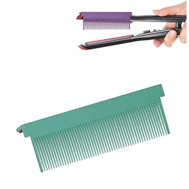 Imagem de Acessório de pente para alisamento de cabelo, pente para alisamento de barbeiro, acessório para escovas de pente para alisamento de cabelo para chapinha (Color : Green)