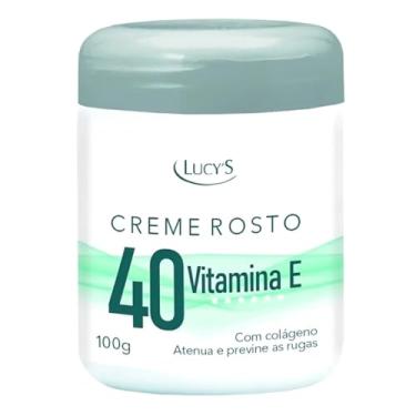 Imagem de Creme Facial 40+ Anos Anti-Rugas Clareador e Removedor de Manchas Com Vitamina E e Colageno 100g