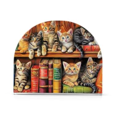 Imagem de Porta-guardanapos de acrílico para gatos, suporte de guardanapo para festa, suporte de guardanapo de bar para jantar guardanapos de coquetel de papel