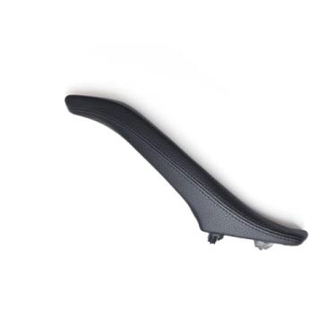 Imagem de Conjunto de puxador de couro para porta interna esquerda/direita do passageiro, compatível com BMW Série 5 F10 F11 F18 520i 523i 525i 528i 535i(Right Black)