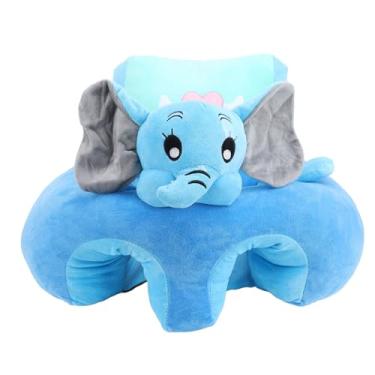 Imagem de Aramox Cadeira de Sentar para bebê de Alta Segurança Com Assento de Chão Infantil Em Formato de Desenho Animado para bebê, sofá de Adequado para a Pele Com Base Antiderrapante,