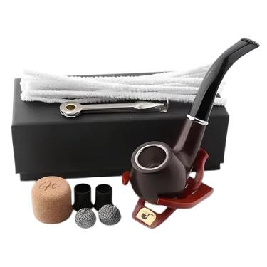 Imagem de Kit Cachimbo Pipe Clássico 18 Peças Preto – Completo com Caixa Presentável, Ideal para Colecionadores e Amantes de Fumo
