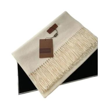 Imagem de Cachecol Feminino Grosso E Quente De Cashmere 2024 Inverno Cor Sólida 