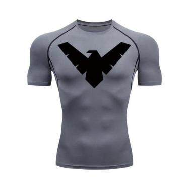 Imagem de Camiseta Masculina De Compressão De Secagem Rápida Com Estampa Para Ac