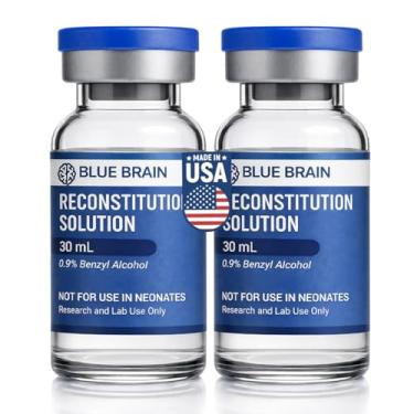 Imagem de Blue Brain Frascos de amostra de plástico transparente, 30 ml, feitos nos EUA, pacote com 2